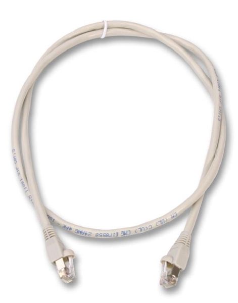 Videk (2961-2) Ethernet Cable, Patch Lead, Cat5e, Beige, 2 m