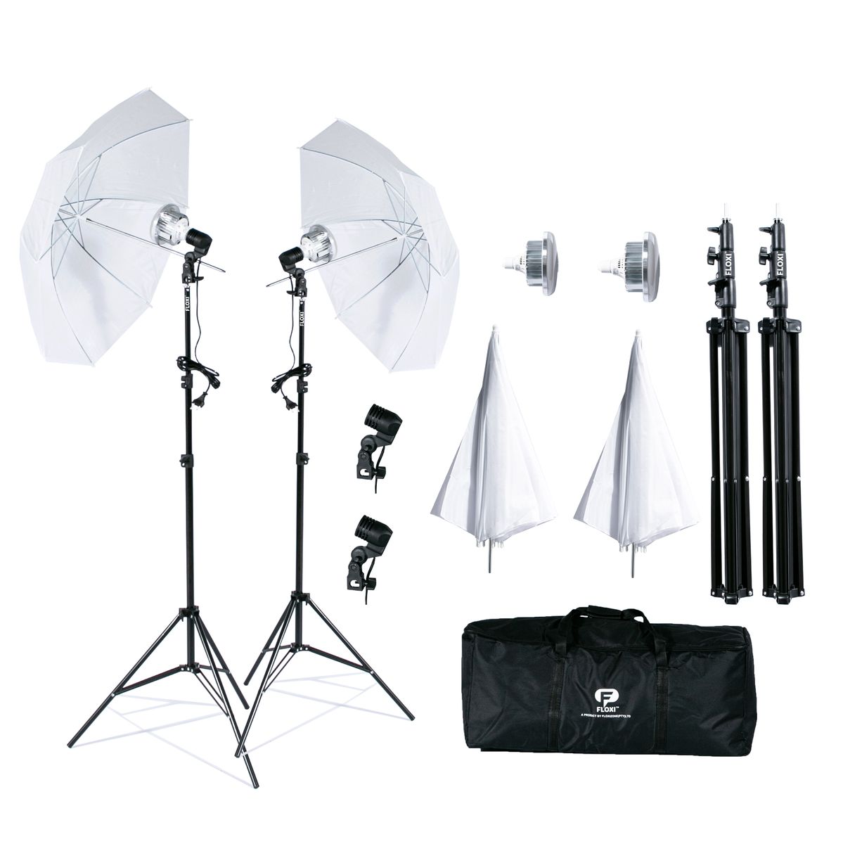 Floxi 400W 3 Colour LED White Umbrella Light Kit Buy Online in South