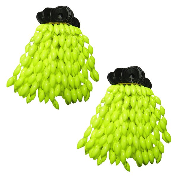 Camping Fishing Rubber Floating Bobber Stopper Bean Strip Set of 100