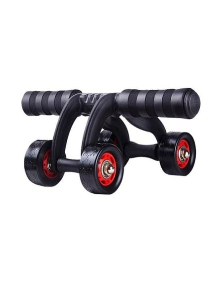 4-Wheel Ab Roller &amp; Push Up Stand