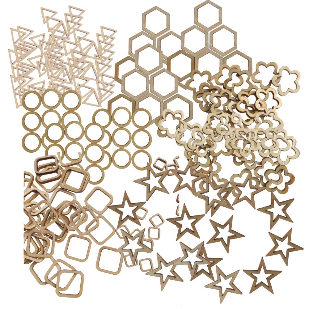 Craft Laser Cut Wood Embellishments Shapes 600pc Shop Today. Get it