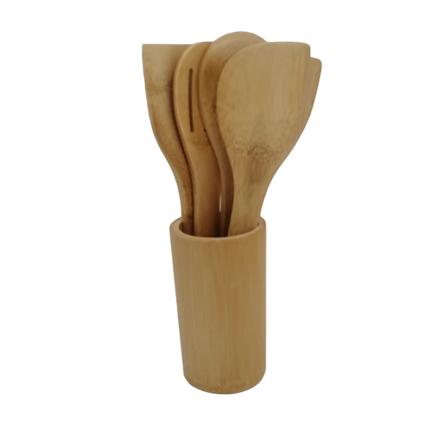 6 Piece Wooden Utensil Set