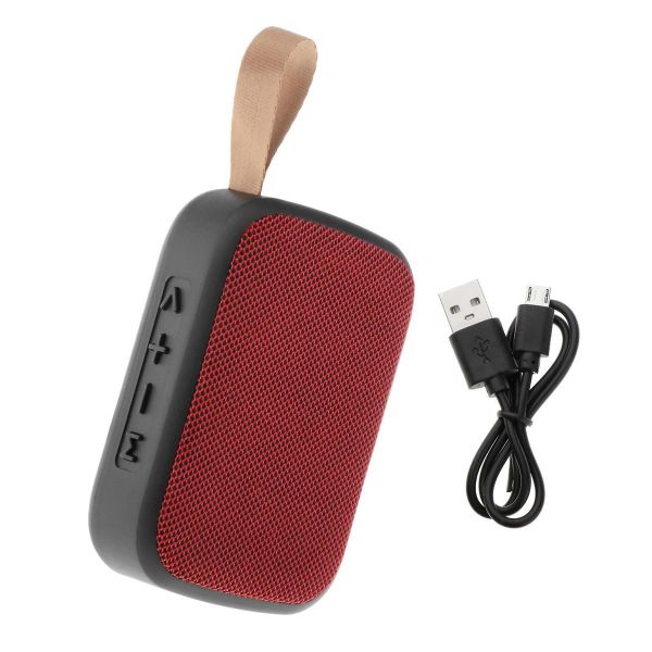 Portable Mini Loudspeaker Bluetooth Speaker For Outdoor - Red