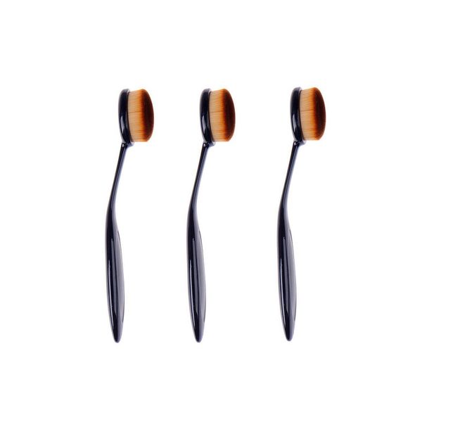 Boss High Quality Super Soft Flexi Blend Pro Oval Makeup Brush - 3 Pack