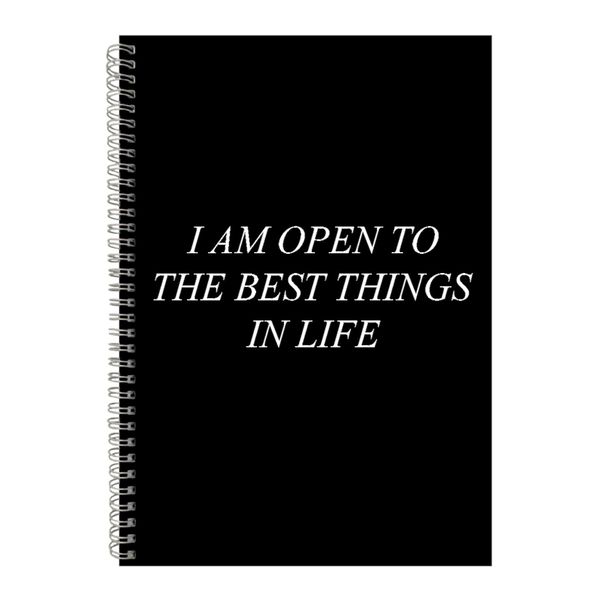 Open A4 Notebook Spiral Lined Motivational Sayings Graphic Notepad Gift 169