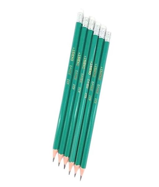 6 Sticks Novel Wooden HB Graphite Pencil