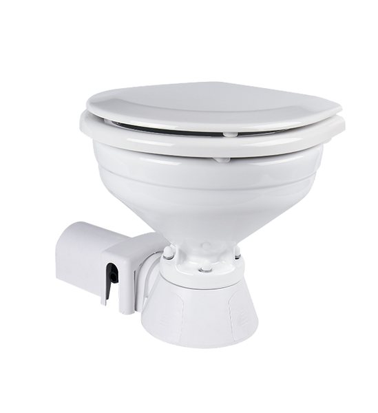 Seaflo 12 Volt Electric Marine Toilet - White (for Boats)
