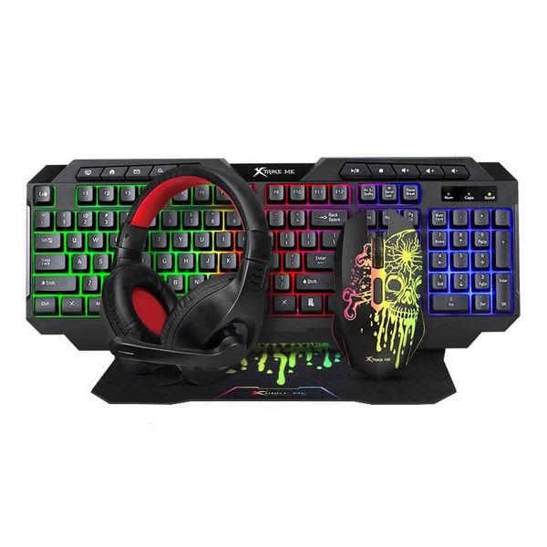 Gaming Keyboard Mouse 4 in 1 combo Headphone And Mouse Pad CMX-415 EN