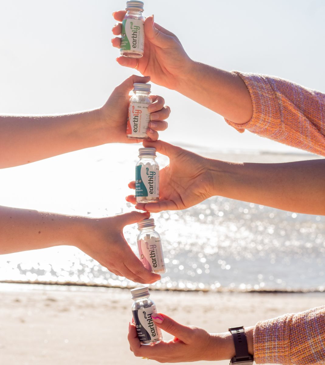 Earthly Toothpaste 2 x All Round Protection Cool Mint 90 Tablets