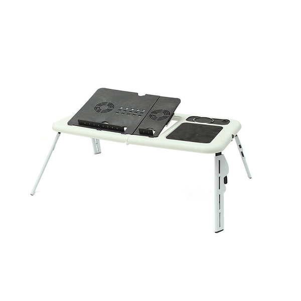 Built - In Mouse Pad Wide Laptop Desk With Fan