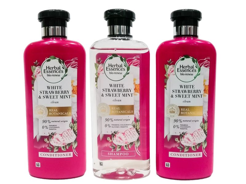 Herbal Essences -White Strawberry and Sweet Mint- 3 Piece Bundle