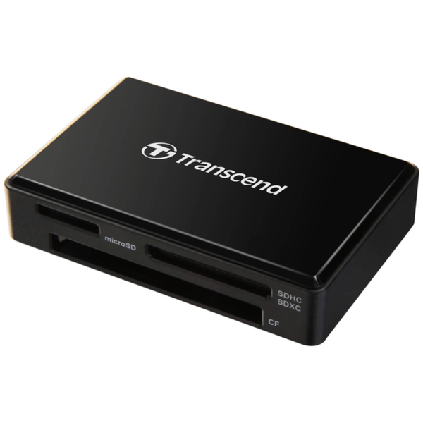 Transcend RDF8 USB 3.1 Memory Card Reader - Black microSD &amp; SD Card Reader