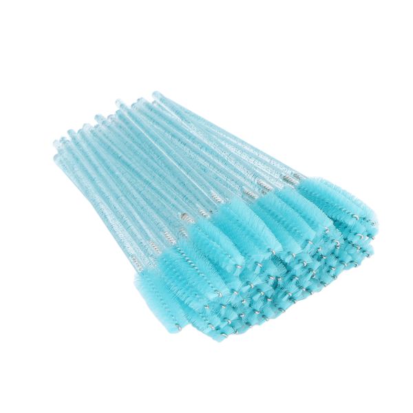 Disposable Eyelash Brushes, 50pcs Mascara Wands Light Blue