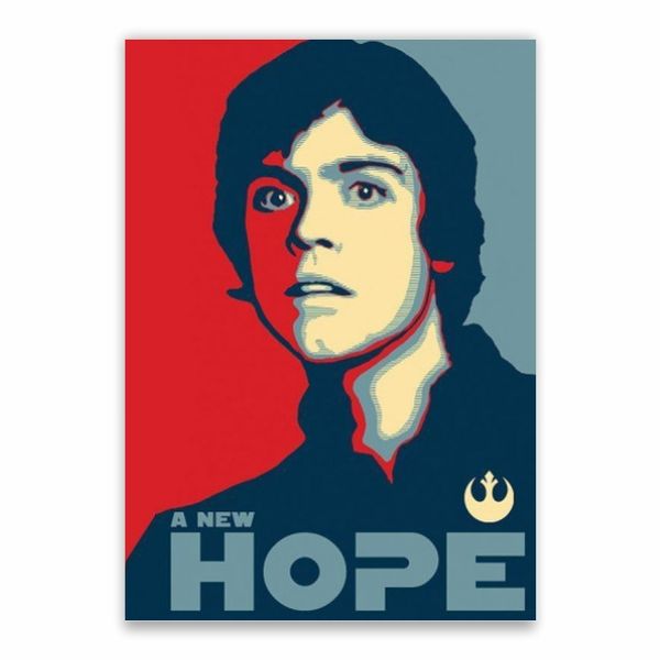 Luke Skywalker Hope Poster - A1