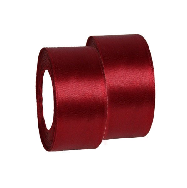 2 Pieces 4 cm Ribbon, Packaging Gift Box Decorative Ribbon - Wine Red