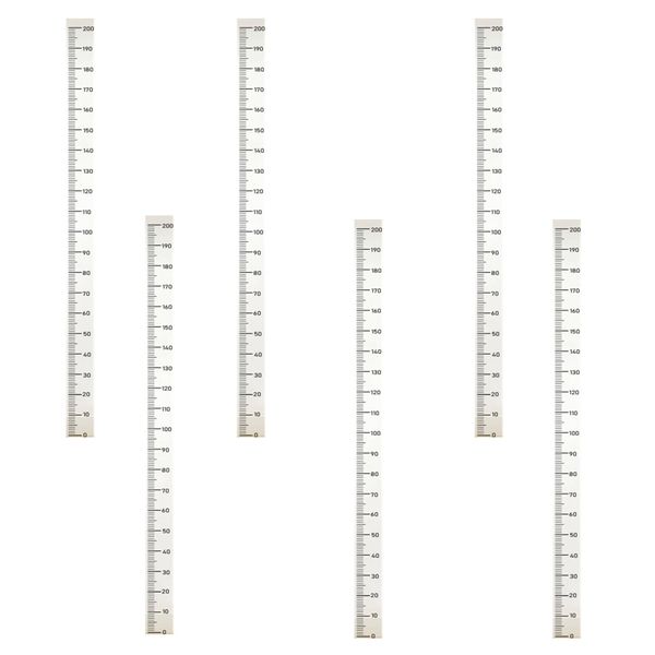 Decor Kids Self-Adhesive 2m Transparent Height Measurement - Set Of 6