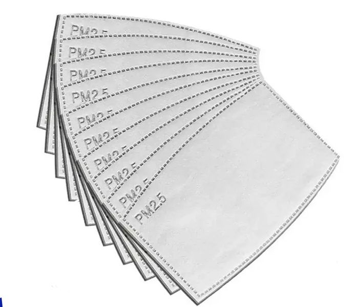 Careworx-5 Layers PM2.5 Activated Carbon Filter for Fabric Masks-20 Filters