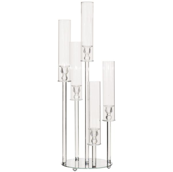 Tall Crystal Glass Candle Holder 80 X 40 CM
