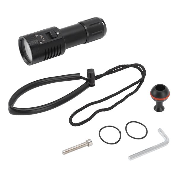 5000LM 6 - Mode 100m IPX8 Diving Flashlight