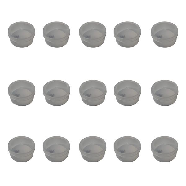 15 Pack 30g Clear Plastic Tubs With Lids-Refillable Storage &amp; Cosmetic Jars