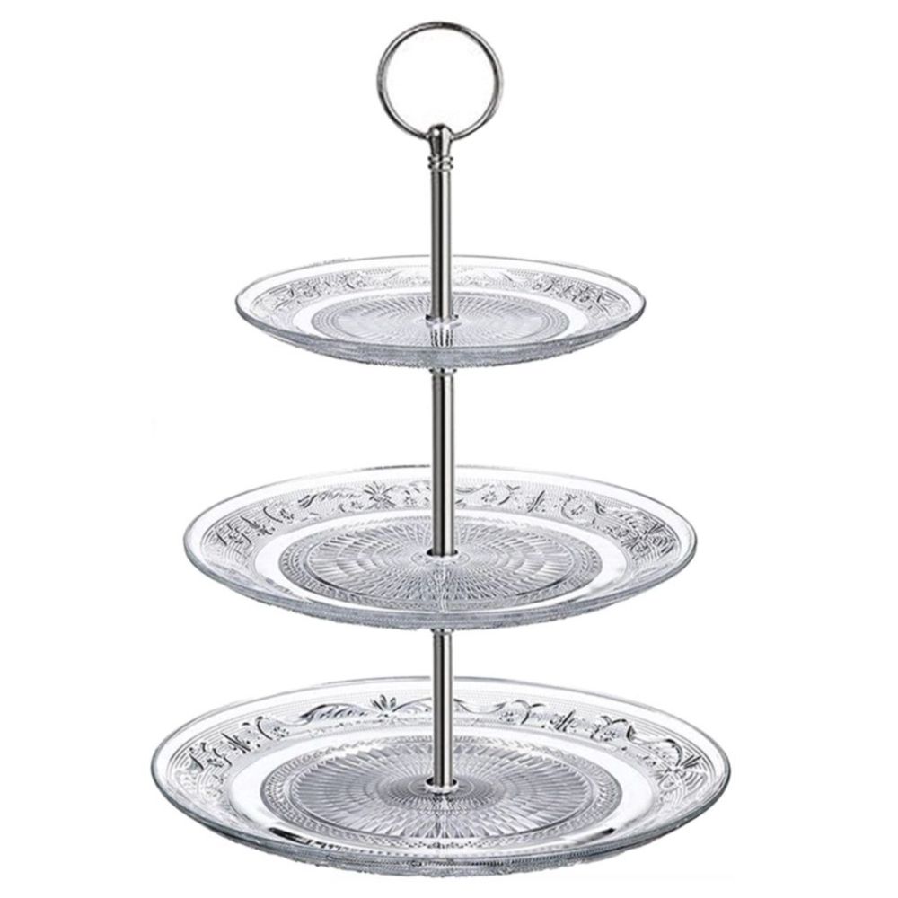 Home Decor Dessert Presentation 3 Tier Glass Cake Stand Shop Today. Get it Tomorrow