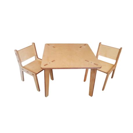 Squickel Kids Table And Chair Set, Children S Wood Table And Chair Set