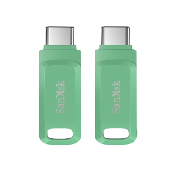 SanDisk 64GB Ultra Dual Drive Type-C Flash Drive - Absinthe Green x 2