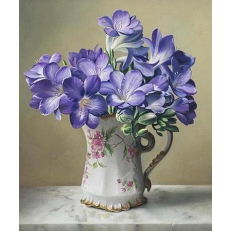 Diamond Painting Purple Flower Vase 40cm X 50cm Buy Online In South Africa Takealot Com