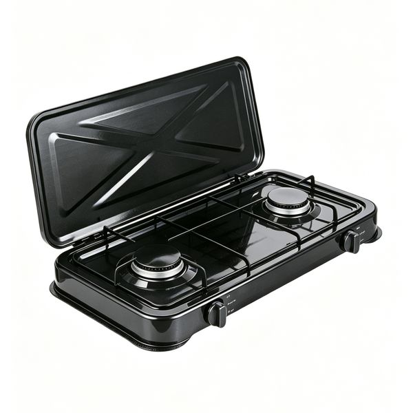 Portable 2-Burner Gas Stove