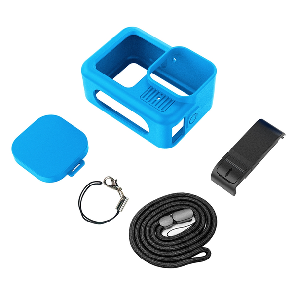 For Gopro Hero 13 Silicone Case Blue With Cover