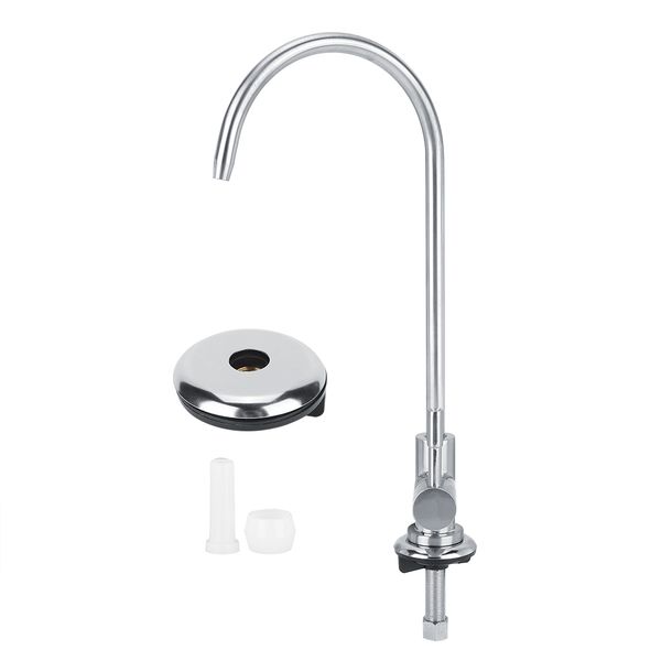1/4in Zinc Alloy Water Purifier Faucet Single Handle Counter Basin