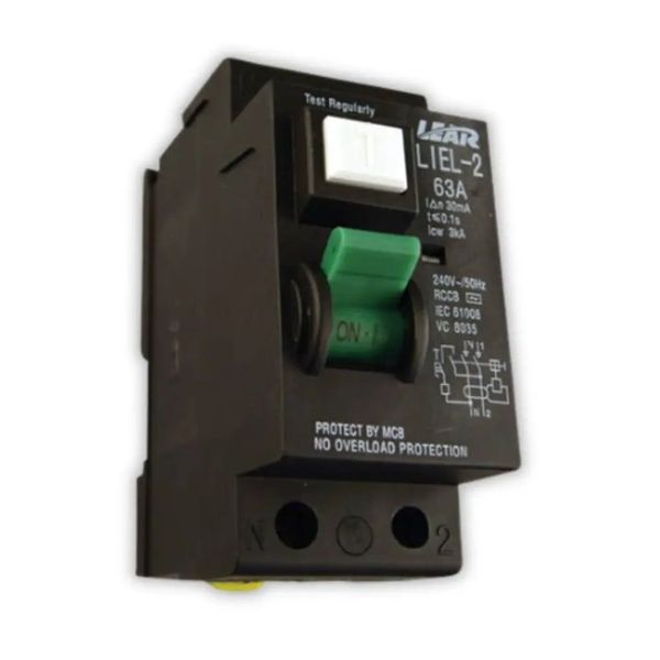 Lear 63A 2P Samite Earth Leakage