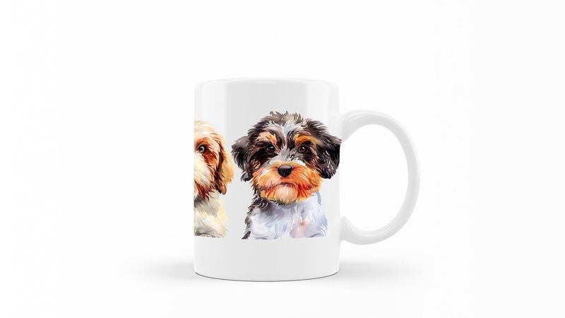 Petit-Basset-Griffon-Venden Printed Coffee Mug