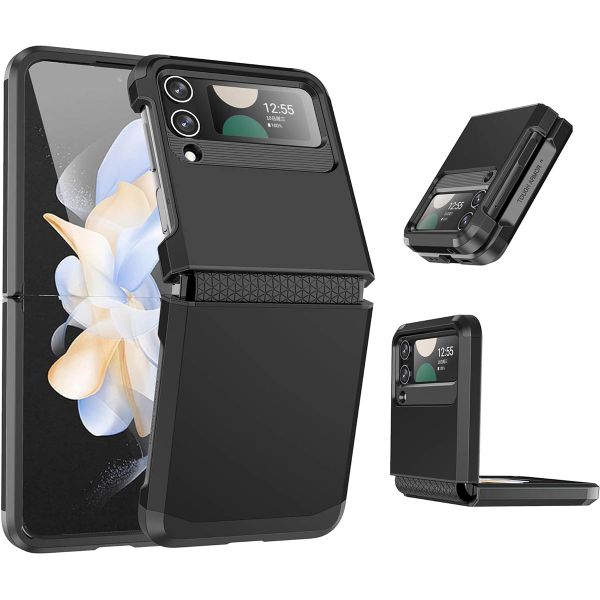 Phone Case Compatible With Samsung Z Flip 3, With Hinge Protection Cover