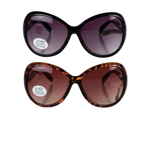 Bulk Pack x 2 Sunglass Essential UV400 Ladies Round Oversized Classic