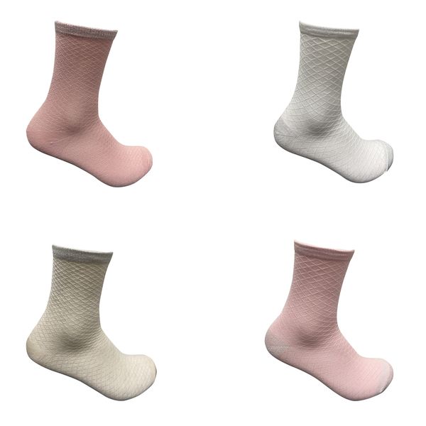 Undeez Ladies 4pk Lurex Textured Trouser Socks