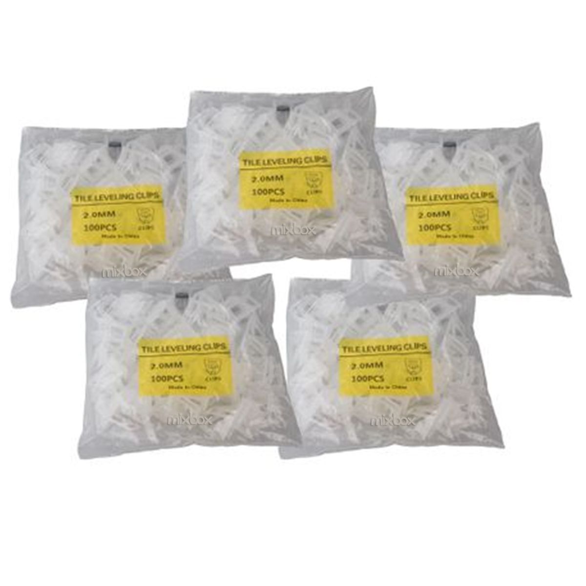 Mix Box 500 Piece DIY Tiles Leveler Spacers Tile Leveling System Clips