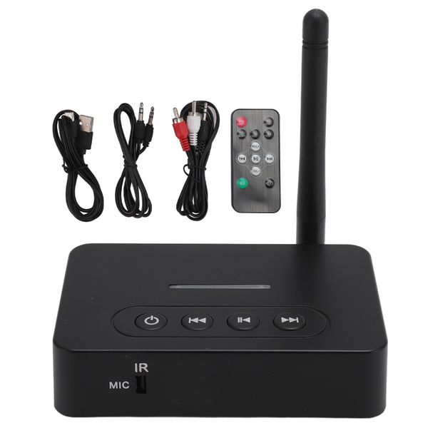 Bluetooth5.1 Sound Receiver Transmitter 2in1 with Remote HiFi Sound Adapter