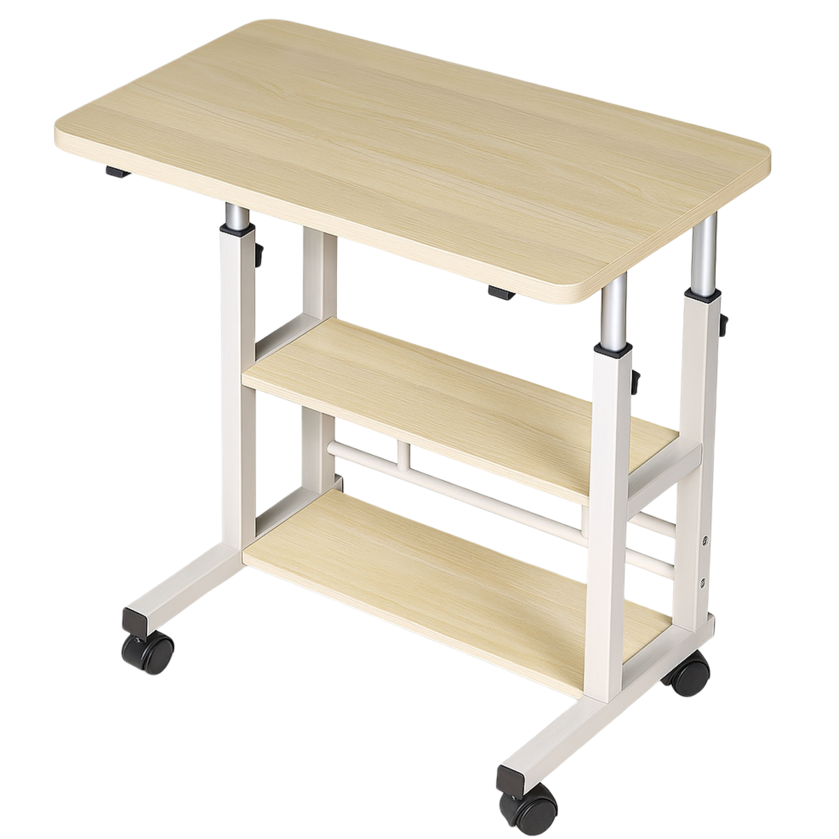 Adjustable Height Desk - 80x40cm Moveable Standing Desk