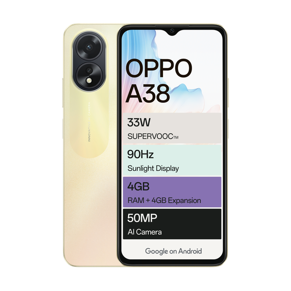 OPPO A38 128GB LTE Dual Sim - Glowing Gold