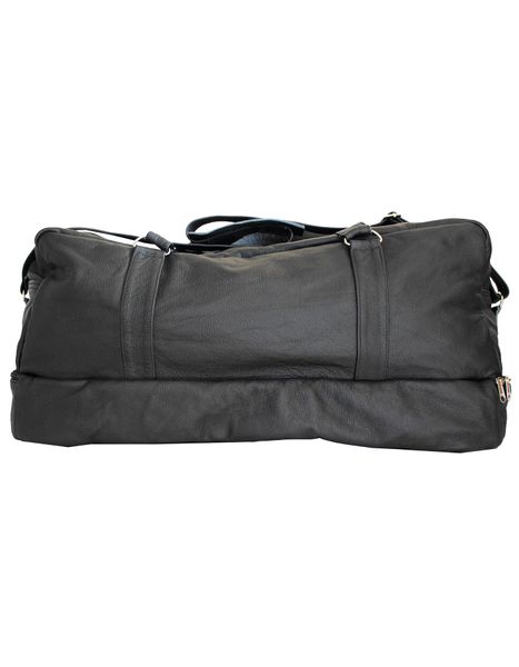 Luvsa LS-SEN11 Vintage Full Grain Genuine Leather 48L Travel Duffel Bag