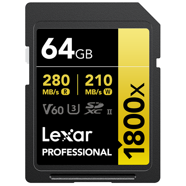 Lexar SD Gold 1800x UHS-II 64GB