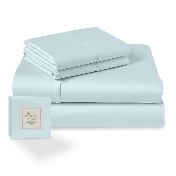 Pizuna - Cotton Bed Sheets - 400 TC Bedding Set - 4 Piece