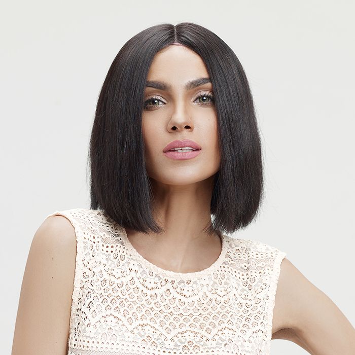 Beshe 100% Brazilian Human Hair Deep Lace Part Wig Bob Wig HBR-LLDP10