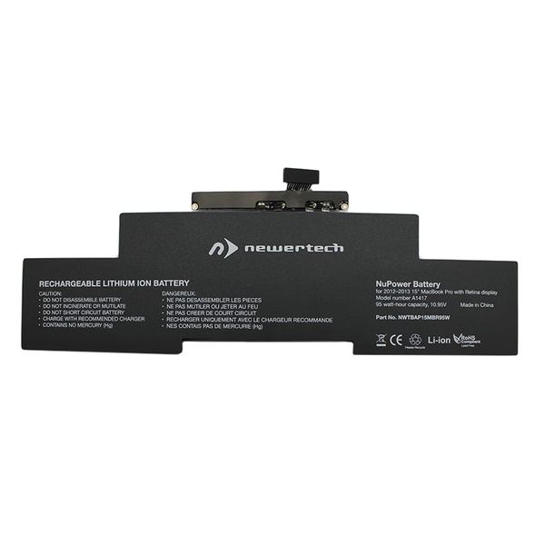 Newertech 95W Battery 15" Mackbook Pro Retina Mid 2012 Early 2013