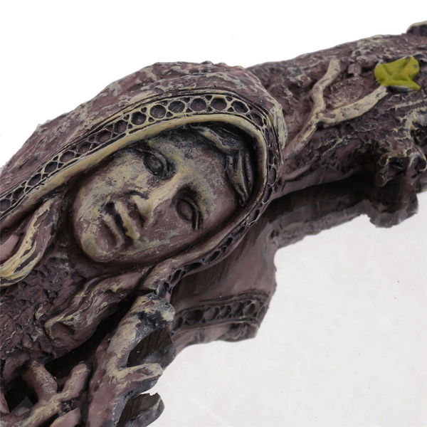 Triple Moon Goddess Trinity Wall-Mounted Mirror With Five-Pointed