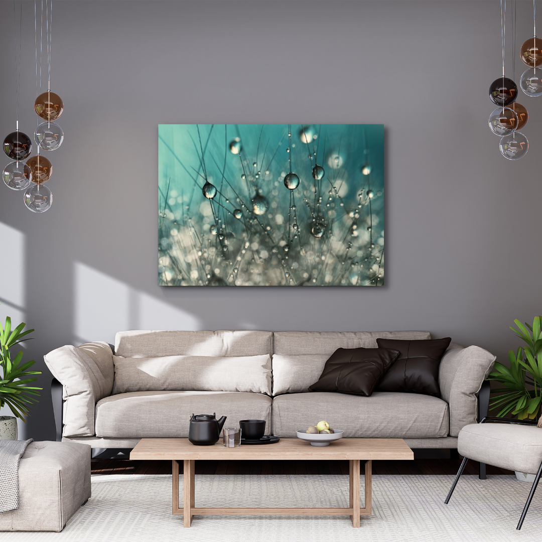 Canvas Wall Art - Cactus Droplets Artwork