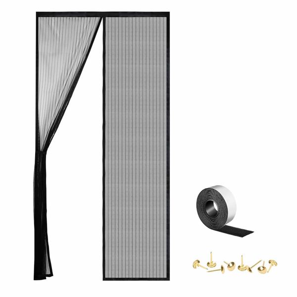 Magnetic Screen Door,Self Sealing,Partition Keeps Bugs Out(38 x 82 Inch)