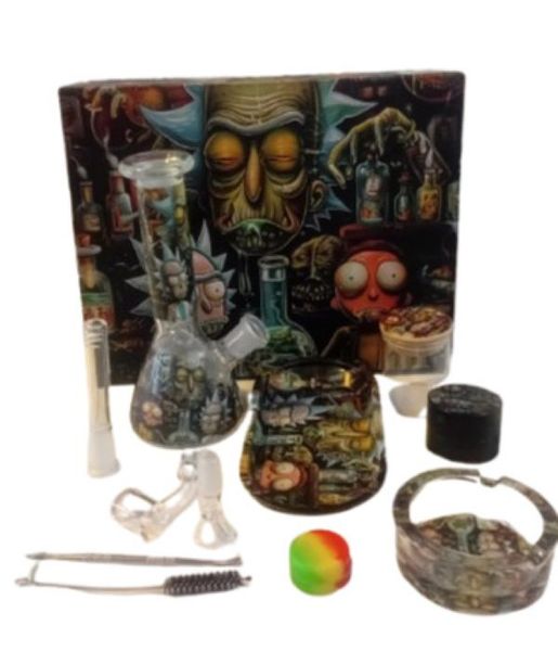 Rick and Morty... The Mad Scientist 11 piece smoking gift set