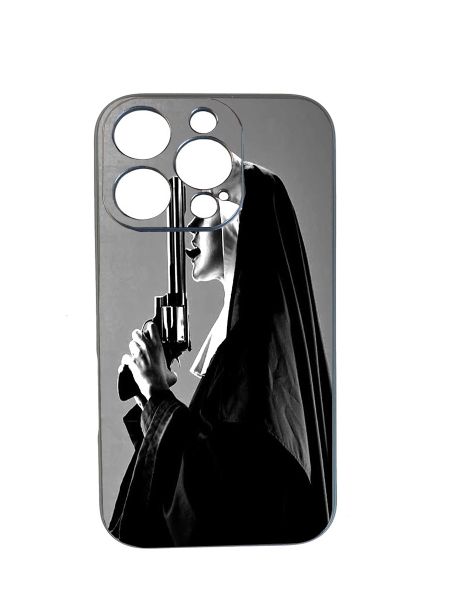 The nun Kiss a gun Phone Case Comaptible With iPhone